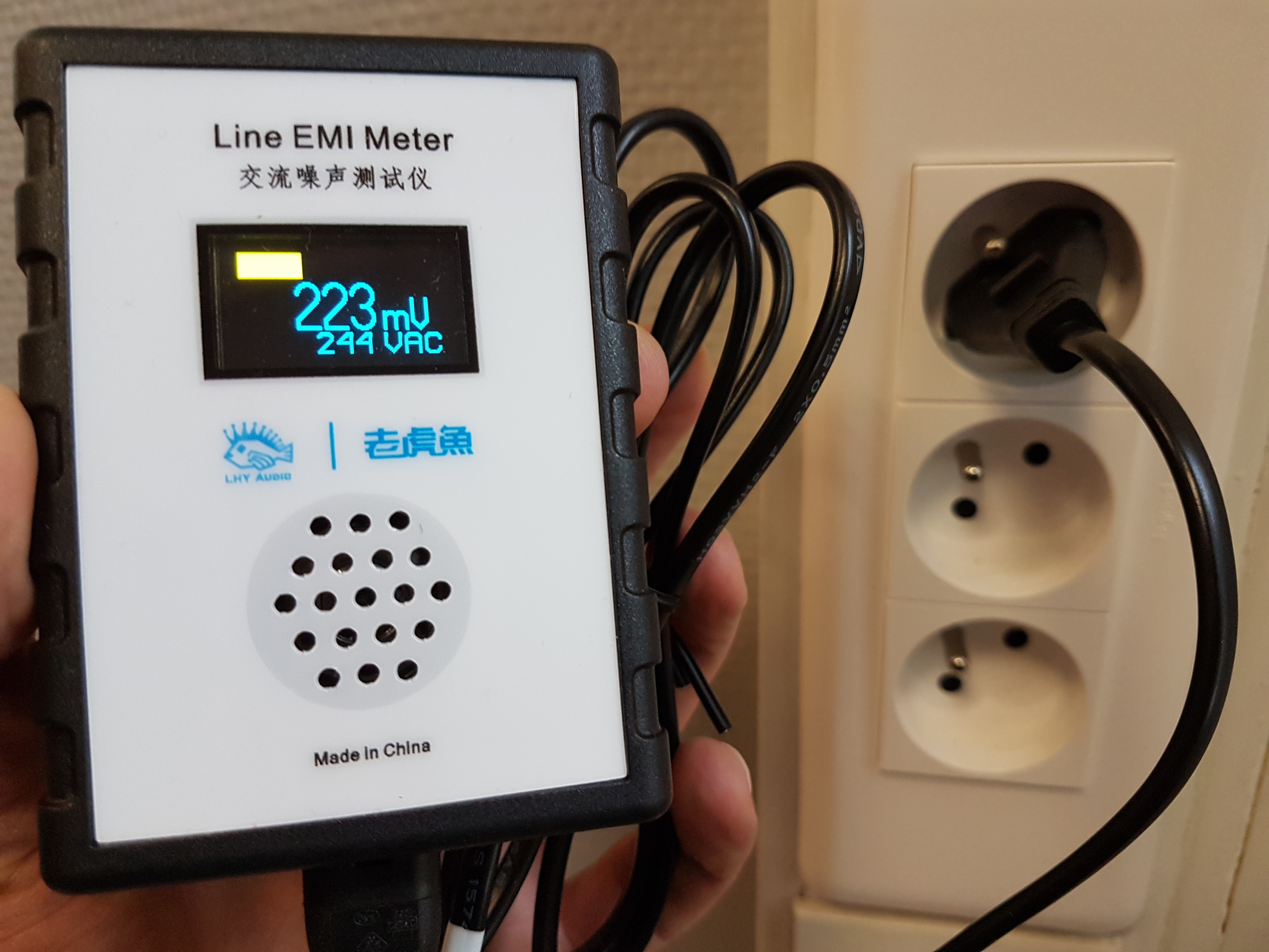 Mesure de l'électricité sale (CPL Linky)